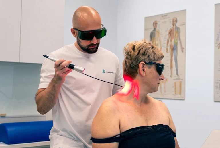 Laser terapija na vratnem delu hrbtenice